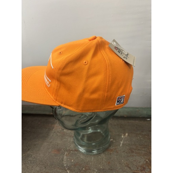The Game Tennessee Volunteers Vols Orange Split 3 Bar Retro Snapback Hat Cap - Picture 3 of 6